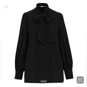 Express Black Tie-Front Blouse